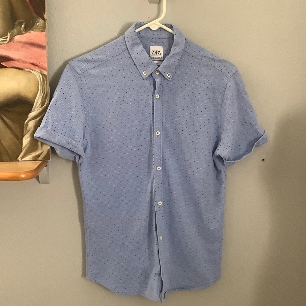 ZARA Men’s short sleeves button top
